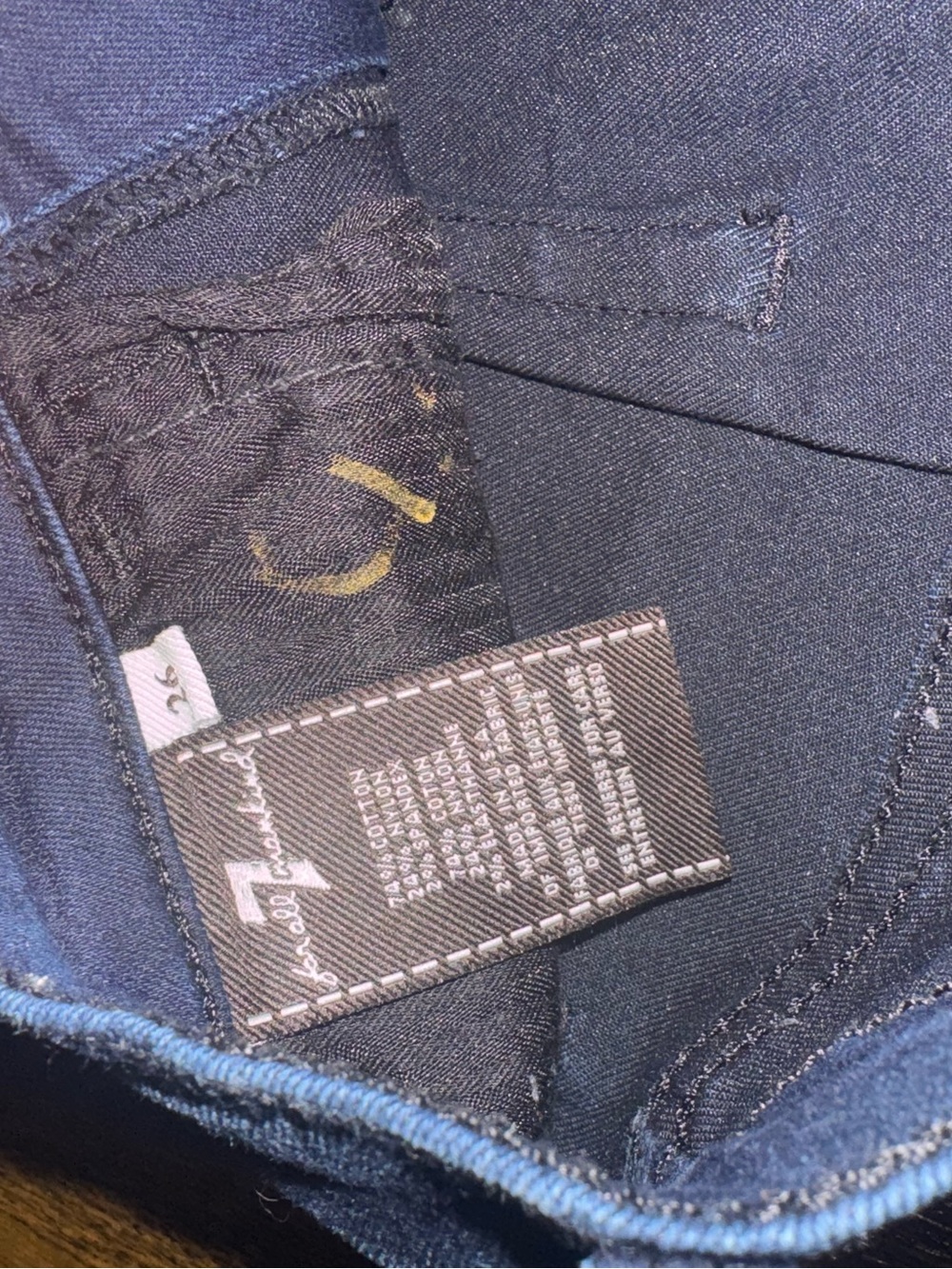 Women’s Seven 7 For All Mankind Mid Rise Bootcut Jeans 26 Denim Dark Wash Blue - Picture 4 of 5